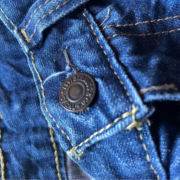 Levi’s 505 Straight Leg Jeans W30 L32 – Dark Wash VTG Fit Y2K Mid Rise Denim - Picture 2 of 6